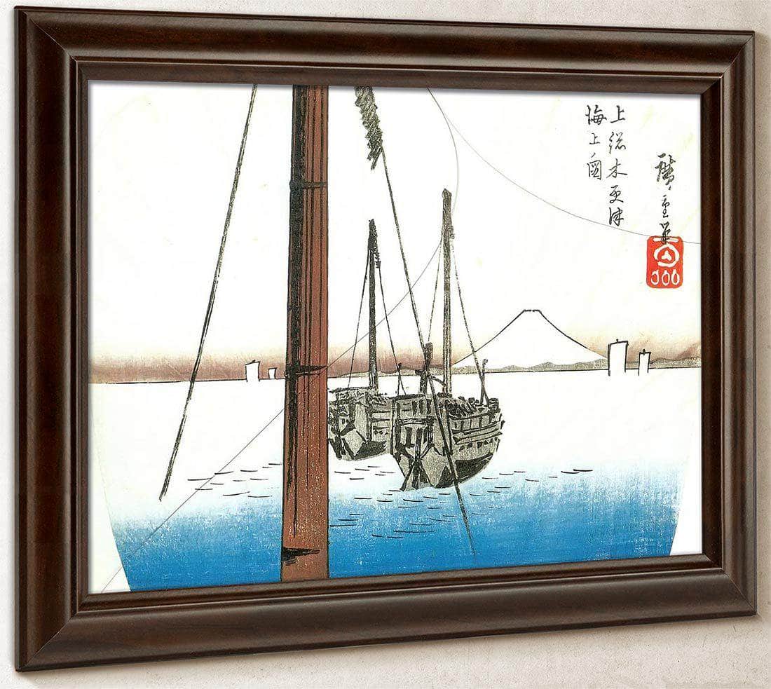 Mount Fuji Seen Across The Water By Hiroshige Fine Art Print