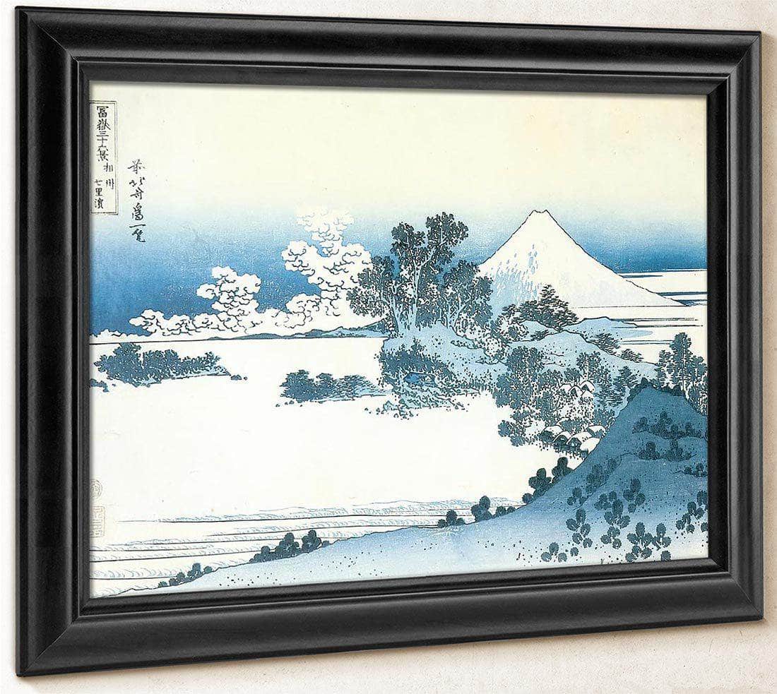 Mount Fuji Seen From Shichirigahama By Hokusai Fine Art Print