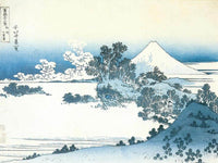 Mount Fuji Seen From Shichirigahama By Hokusai Fine Art Print