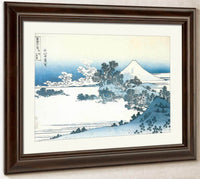 Mount Fuji Seen From Shichirigahama By Hokusai Fine Art Print