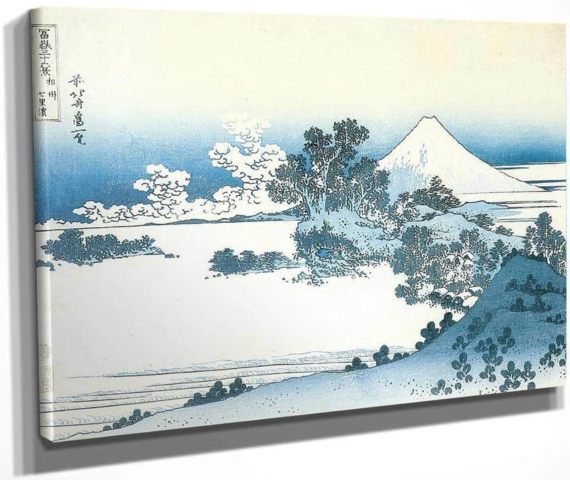 Mount Fuji Seen From Shichirigahama By Hokusai Fine Art Print