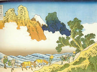 Mount Fuji Seen From The Banks Of Minobu River By Hokusai Fine Art Print