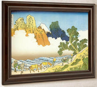 Mount Fuji Seen From The Banks Of Minobu River By Hokusai Fine Art Print