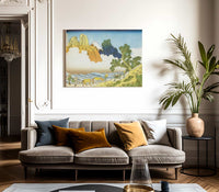 Mount Fuji Seen From The Banks Of Minobu River By Hokusai Fine Art Print