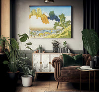 Mount Fuji Seen From The Banks Of Minobu River By Hokusai Fine Art Print