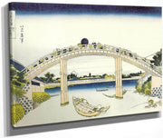 Mount Fuji Seen Through The Piers Of Mannenbashi By Hokusai Fine Art Print