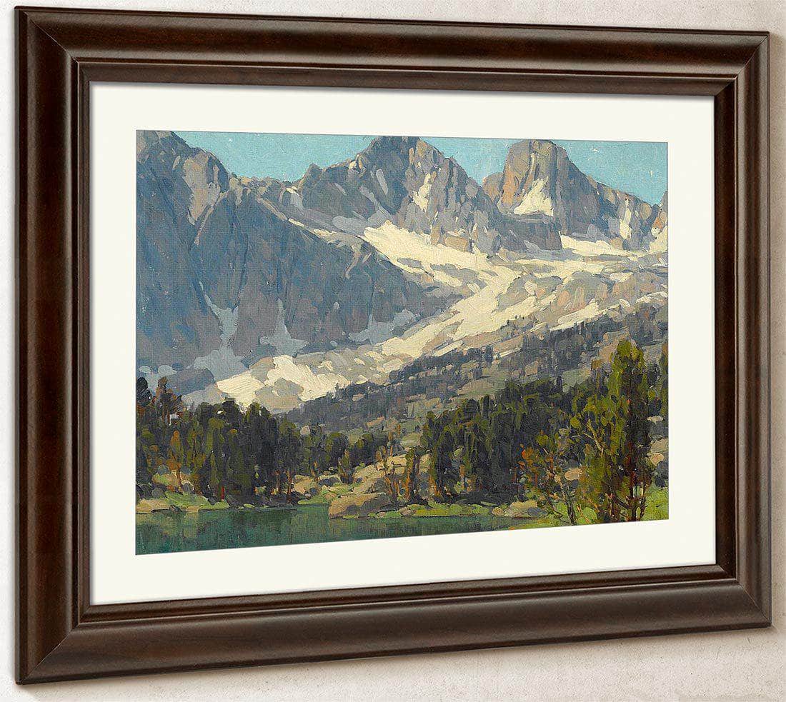 Mount Gayley And Mount Sill, Big Pine, High Sierras, California By Edgar Payne Fine Art Print