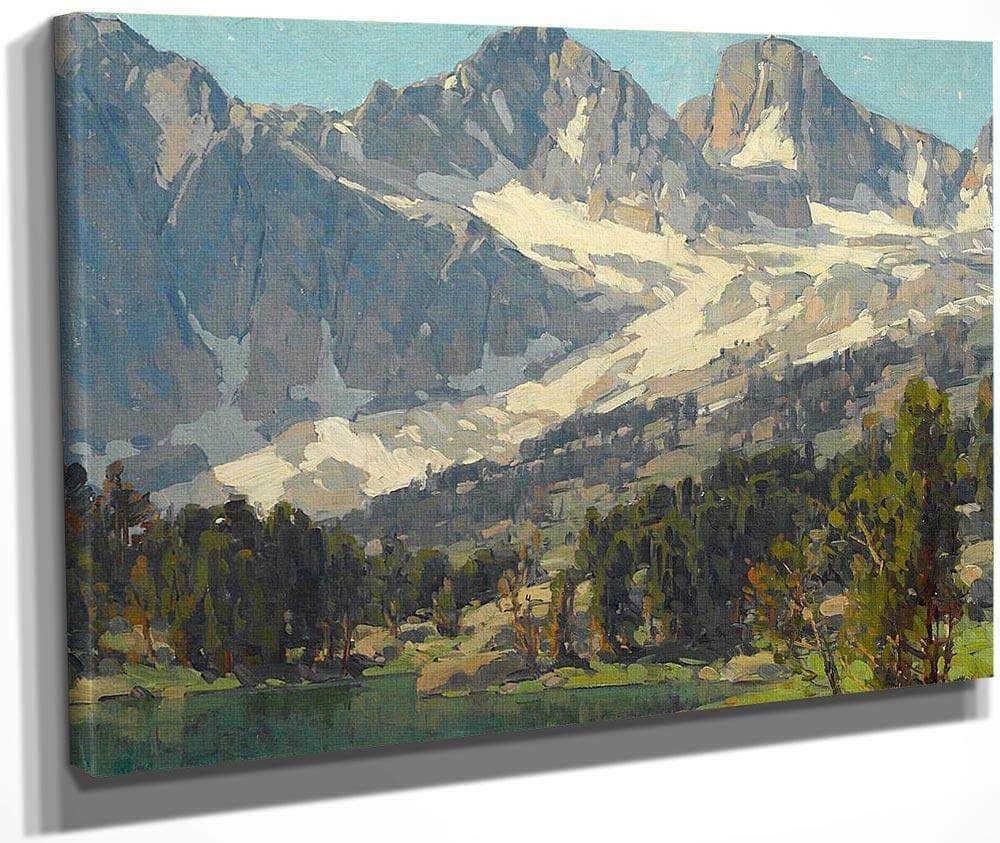 Mount Gayley And Mount Sill, Big Pine, High Sierras, California By Edgar Payne Fine Art Print