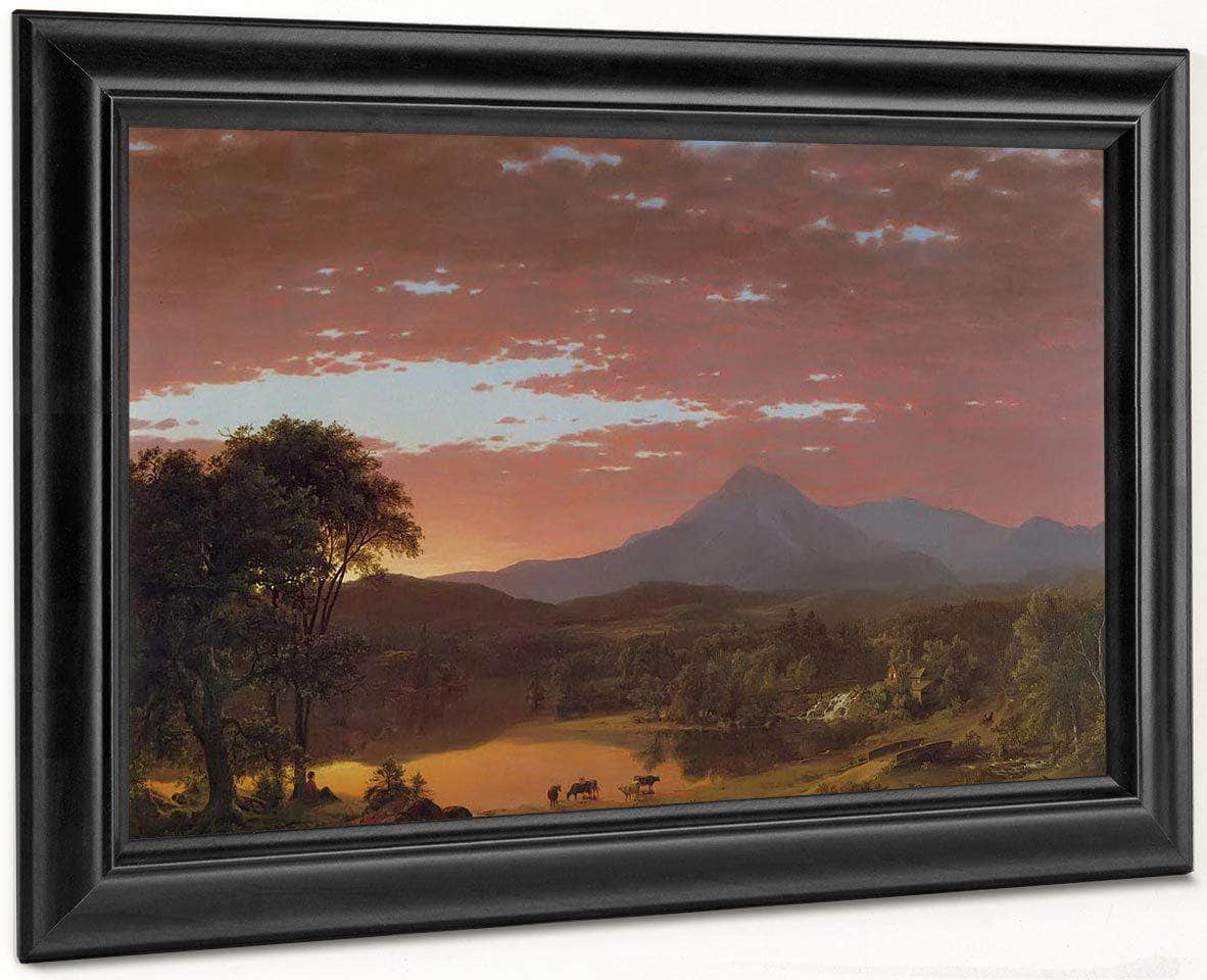Mount Kakahdin By Fredric Edwin Church Fine Art Print