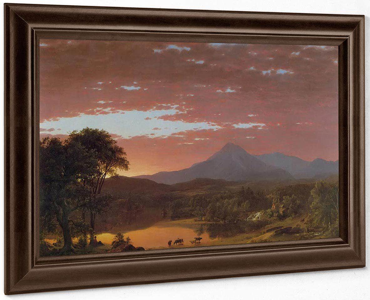 Mount Kakahdin By Fredric Edwin Church Fine Art Print
