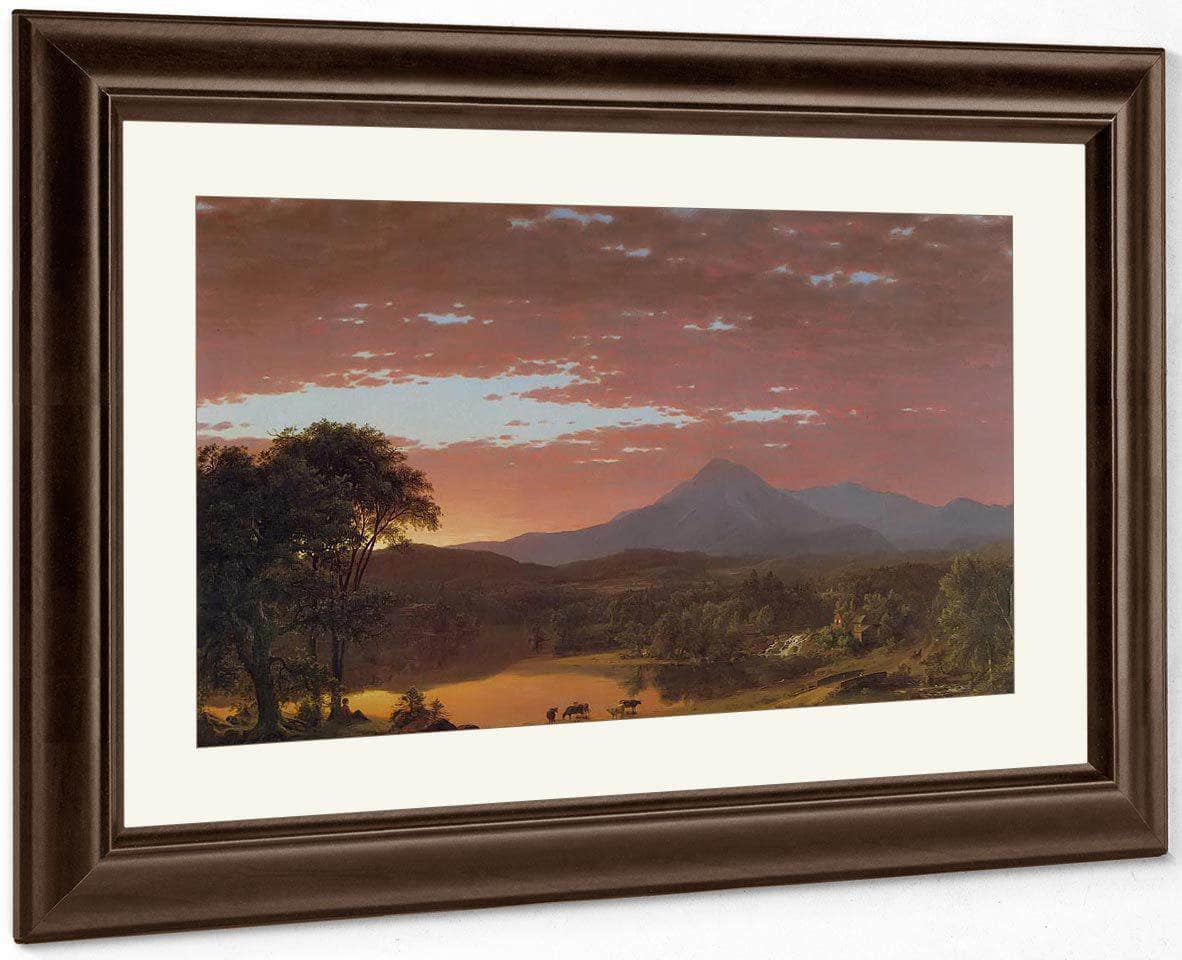 Mount Kakahdin By Fredric Edwin Church Fine Art Print
