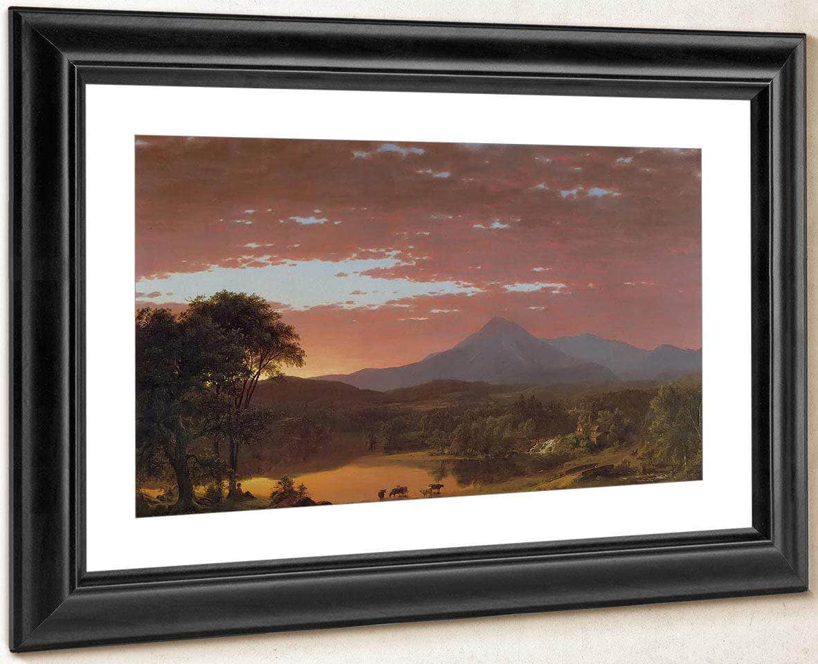 Mount Kakahdin By Fredric Edwin Church Fine Art Print