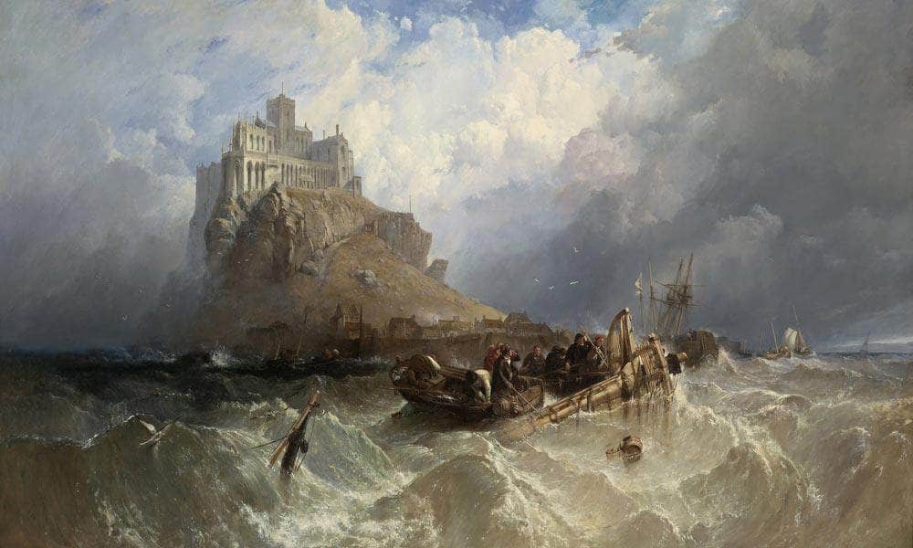 Mount St Michae Cornwall By Clarkson Stanfield Fine Art Print