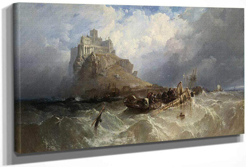 Mount St Michae Cornwall By Clarkson Stanfield Fine Art Print