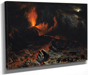 Mount Vesuvius At Midnight By Albert Bierstadt Fine Art Print