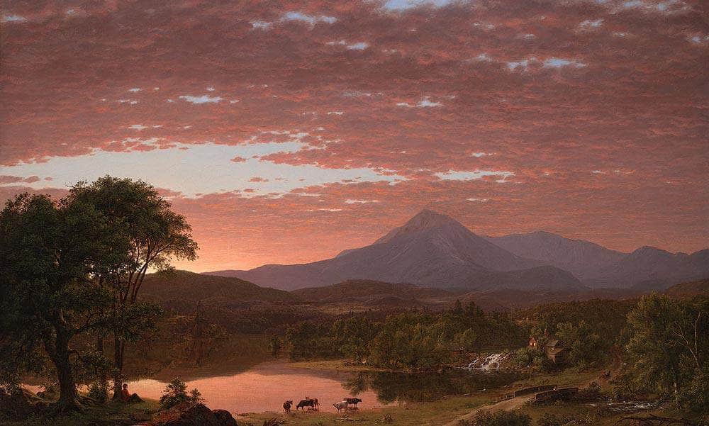 Mountain Ktaadn By Frederic Edwin Church Fine Art Print