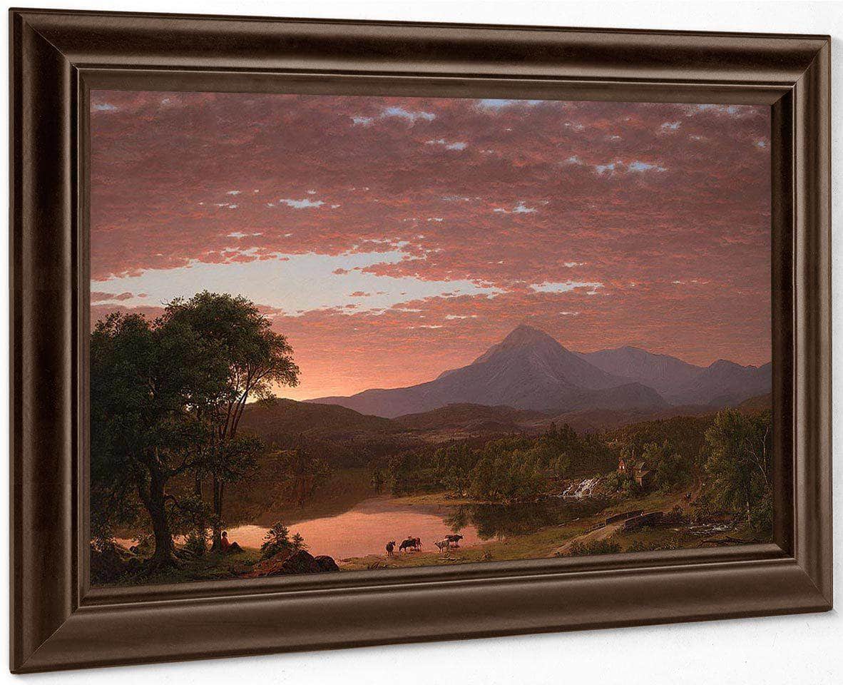 Mountain Ktaadn By Frederic Edwin Church Fine Art Print