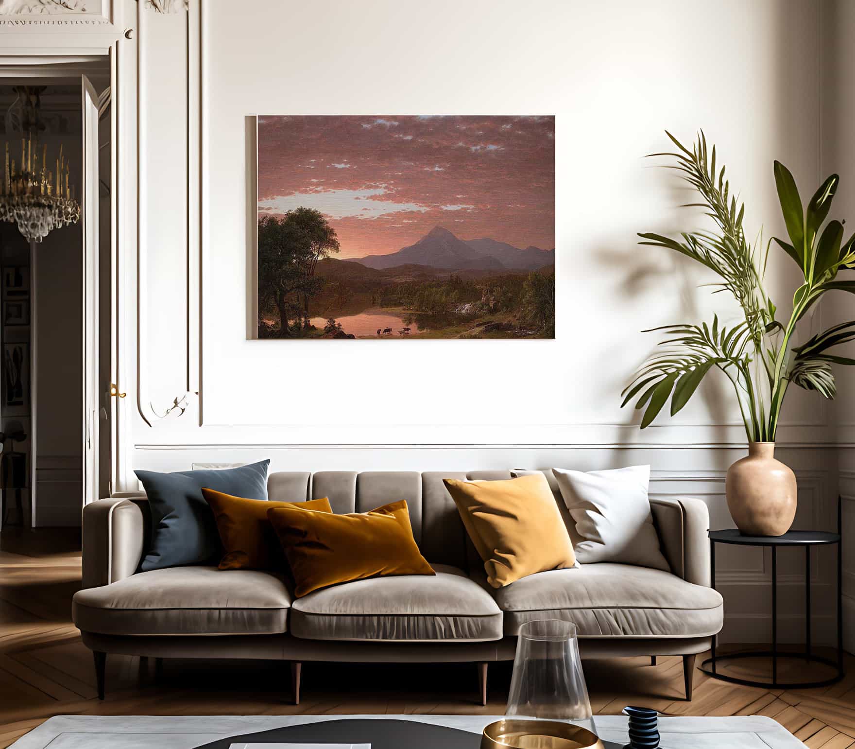 Mountain Ktaadn By Frederic Edwin Church Fine Art Print