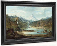 Mountain Landscape With Indians By John Mix Stanley Fine Art Print