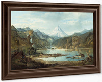 Mountain Landscape With Indians By John Mix Stanley Fine Art Print