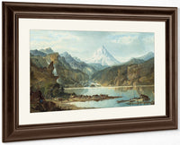 Mountain Landscape With Indians By John Mix Stanley Fine Art Print