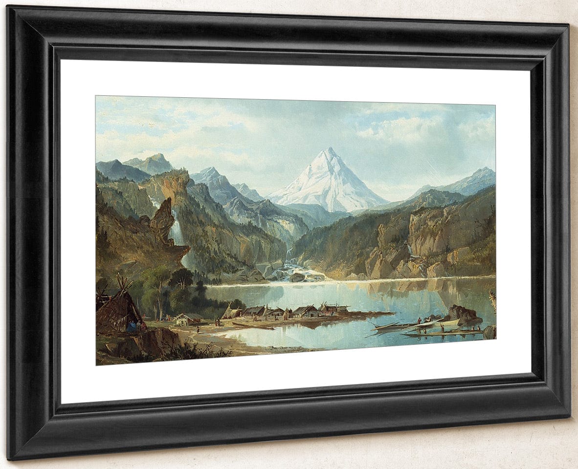 Mountain Landscape With Indians By John Mix Stanley Fine Art Print