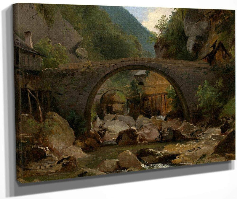 Mountain Stream In The Auvergne By Theodore Rousseau Fine Art Print