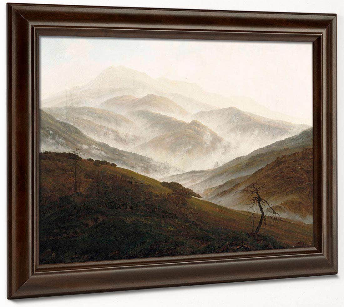 Mountain With Ascending Mist 1820 By Caspar David Friedrich Fine Art Print