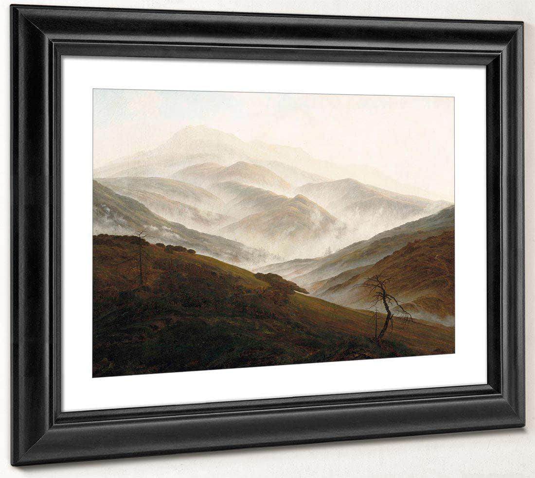 Mountain With Ascending Mist 1820 By Caspar David Friedrich Fine Art Print