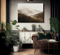 Mountain With Ascending Mist 1820 By Caspar David Friedrich Fine Art Print