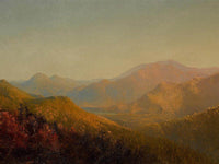 Mountains And Lake In Autumn By Circle Of By Sanford Robinson Gifford Fine Art Print