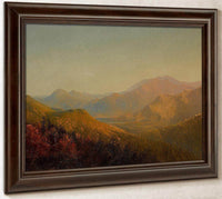 Mountains And Lake In Autumn By Circle Of By Sanford Robinson Gifford Fine Art Print
