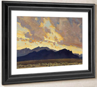 Mountains And Rainstorm By Maynard Dixon Fine Art Print