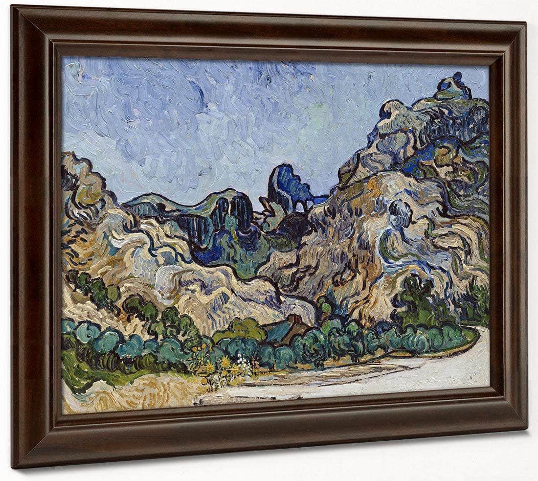 Mountains At Saint Remy (Montagnes A Saint Remy) By Vincent Van Gogh Fine Art Print