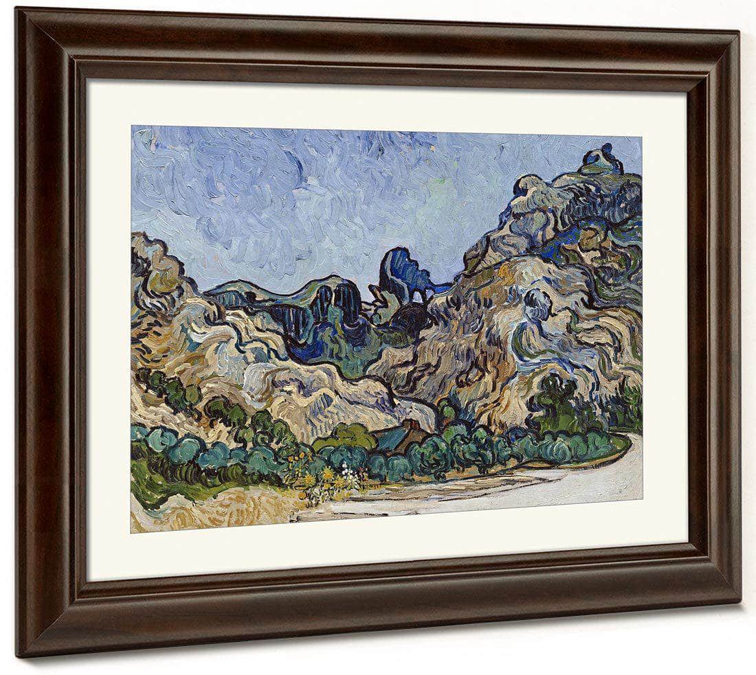 Mountains At Saint Remy (Montagnes A Saint Remy) By Vincent Van Gogh Fine Art Print