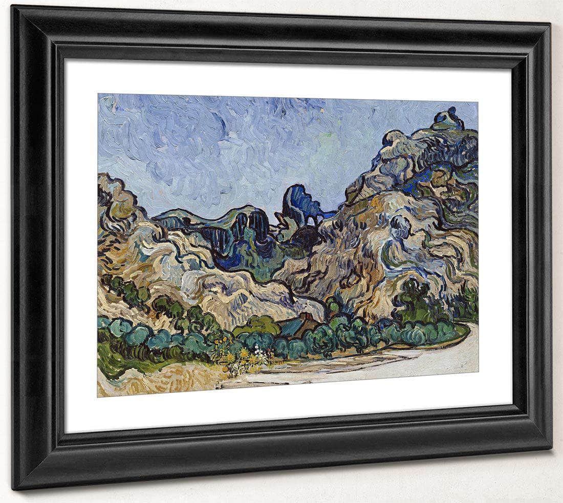 Mountains At Saint Remy (Montagnes A Saint Remy) By Vincent Van Gogh Fine Art Print