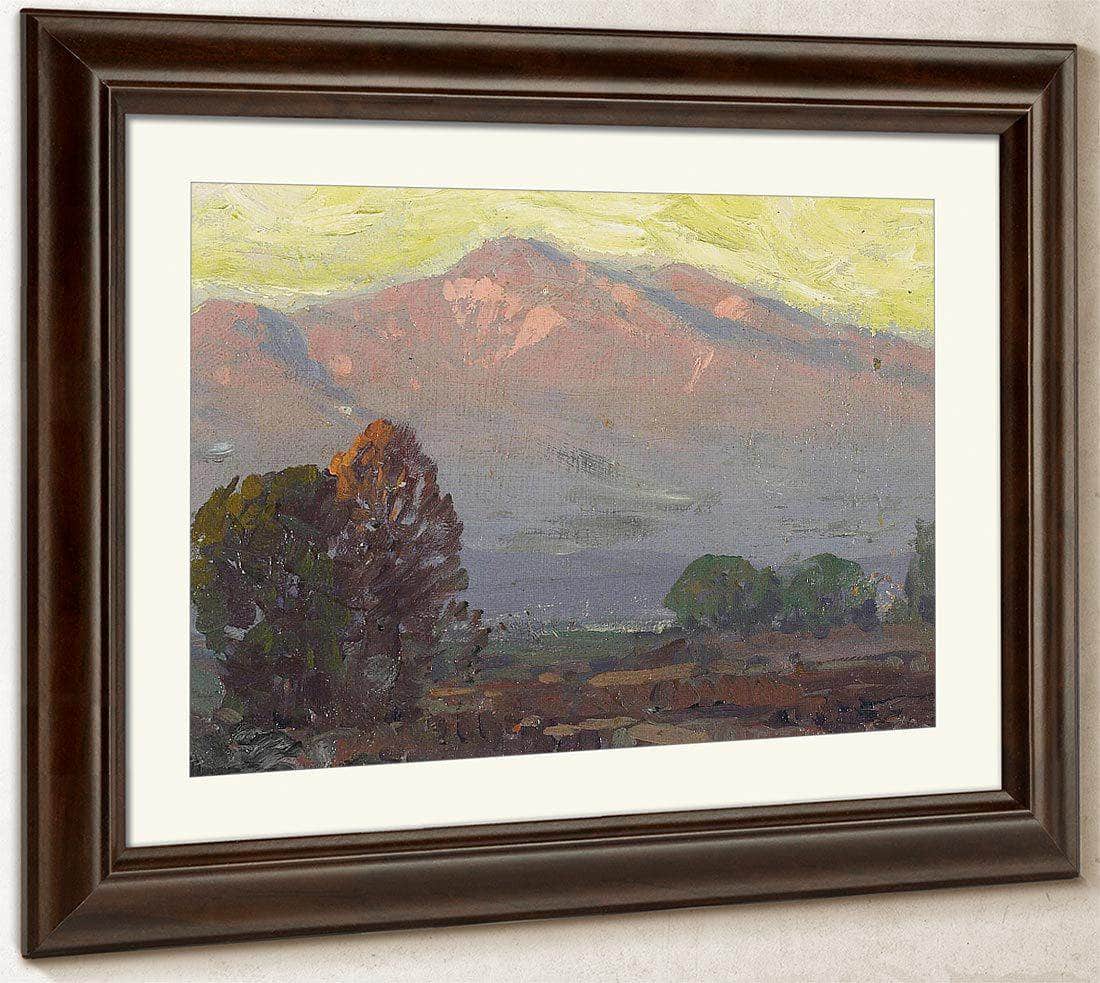 Mountains At Sundown By Edgar Payne Fine Art Print