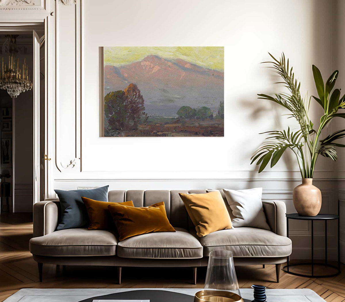 Mountains At Sundown By Edgar Payne Fine Art Print