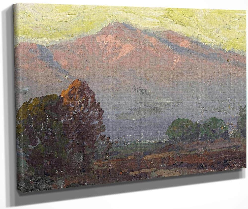 Mountains At Sundown By Edgar Payne Fine Art Print