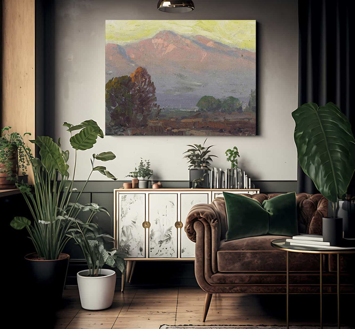 Mountains At Sundown By Edgar Payne Fine Art Print