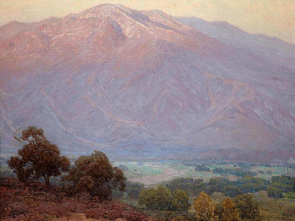 Mountains At Sunset, Santa Barbara By Edgar Payne Fine Art Print