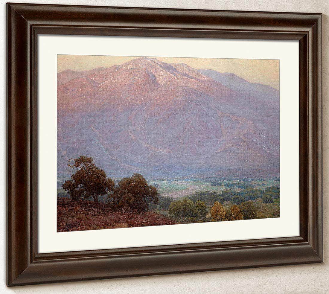 Mountains At Sunset, Santa Barbara By Edgar Payne Fine Art Print