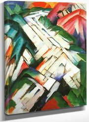 Mountains By Franz Marc Fine Art Print