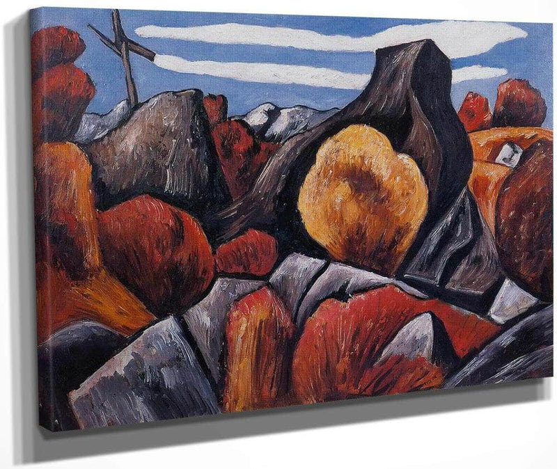 Mountains In Stone Dogtown By Marsden Hartley Fine Art Print