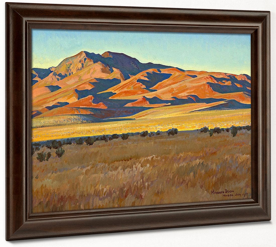 Mountains In Sunset Light (No. 368) 1927 By Maynard Dixon Fine Art Print