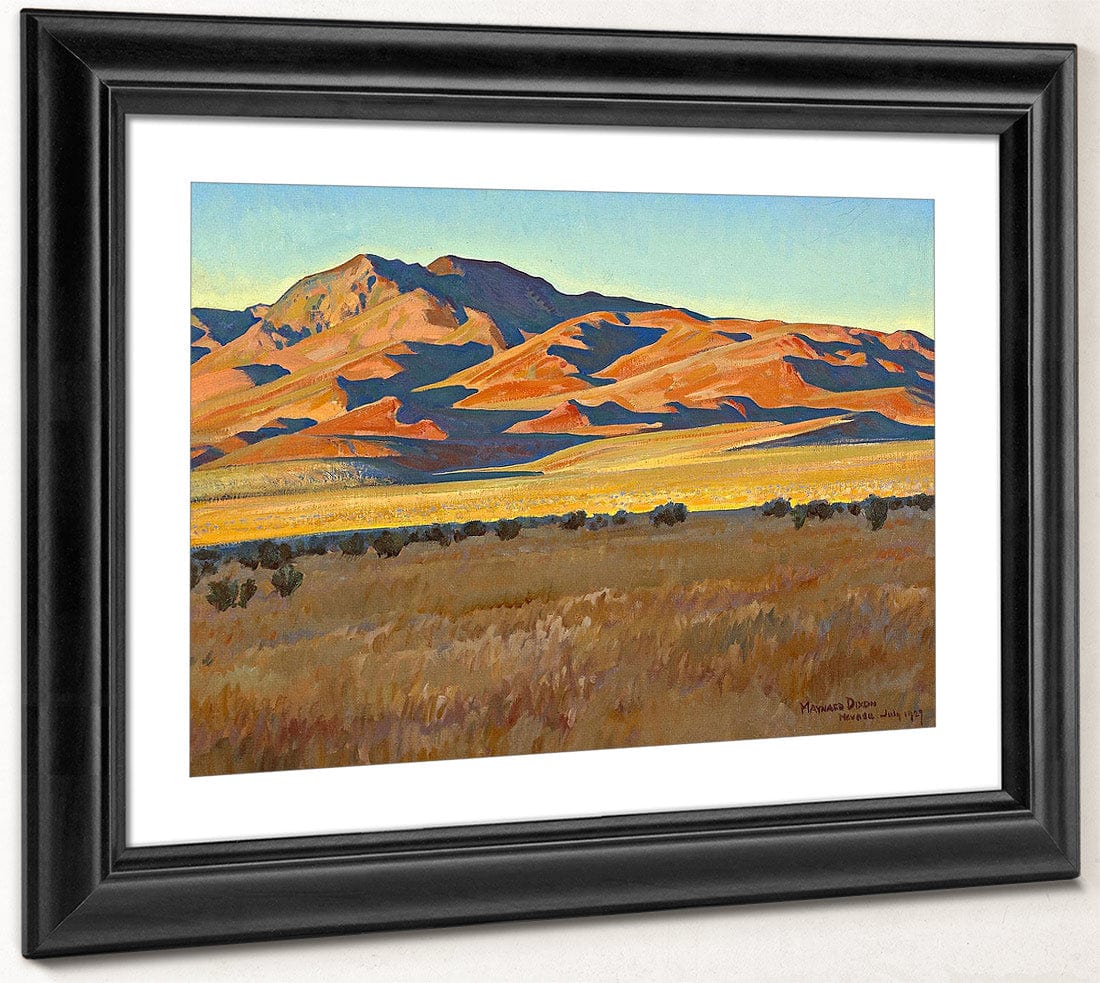 Mountains In Sunset Light (No. 368) 1927 By Maynard Dixon Fine Art Print