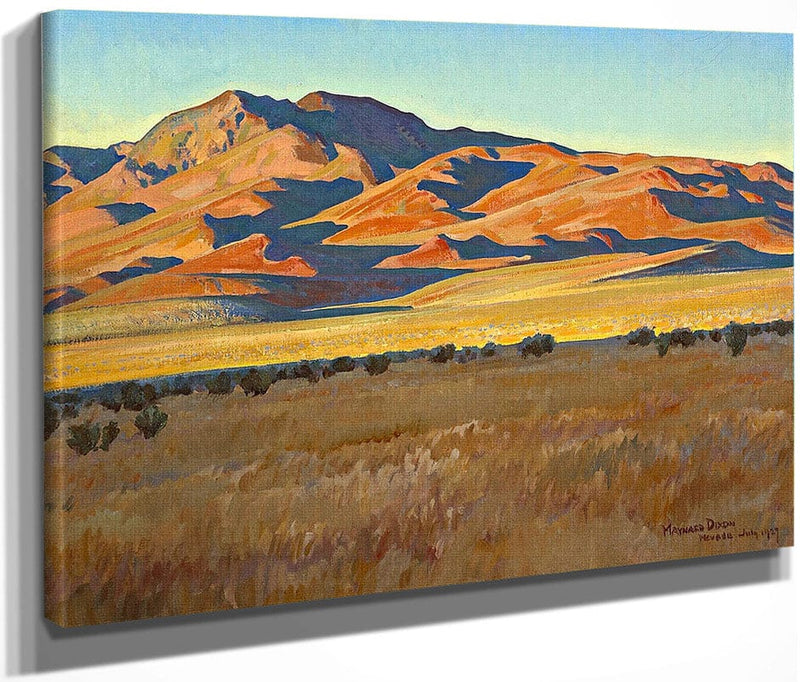 Mountains In Sunset Light (No. 368) 1927 By Maynard Dixon Fine Art Print
