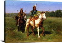 Mounted Indians Carrying Spears Painting Rosa Bonheur Canvas Art Fine Art Print