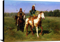 Mounted Indians Carrying Spears Painting Rosa Bonheur Canvas Art Fine Art Print