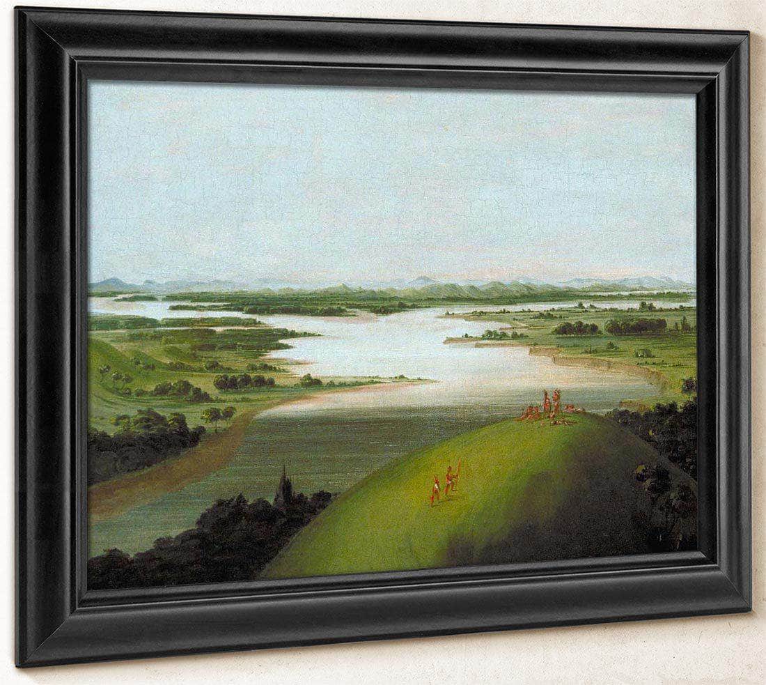 Mouth Of The Platte River, 900 Miles Above St. Louis By George Catlin Fine Art Print